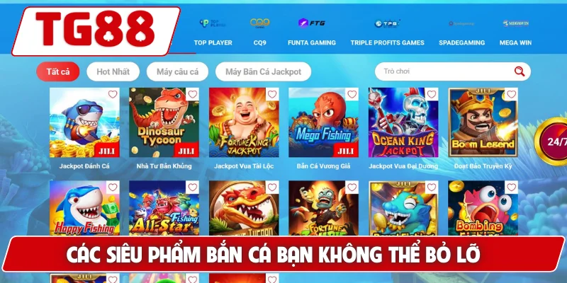 Bắn Cá Online Tại TG88 - Bắn Cực Hay Rinh Ngay Thưởng Khủng - BORIX