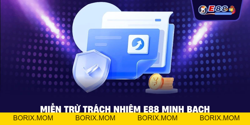 Miễn Trừ Trách Nhiệm E88 – Chính Sách Minh Bạch - BORIX